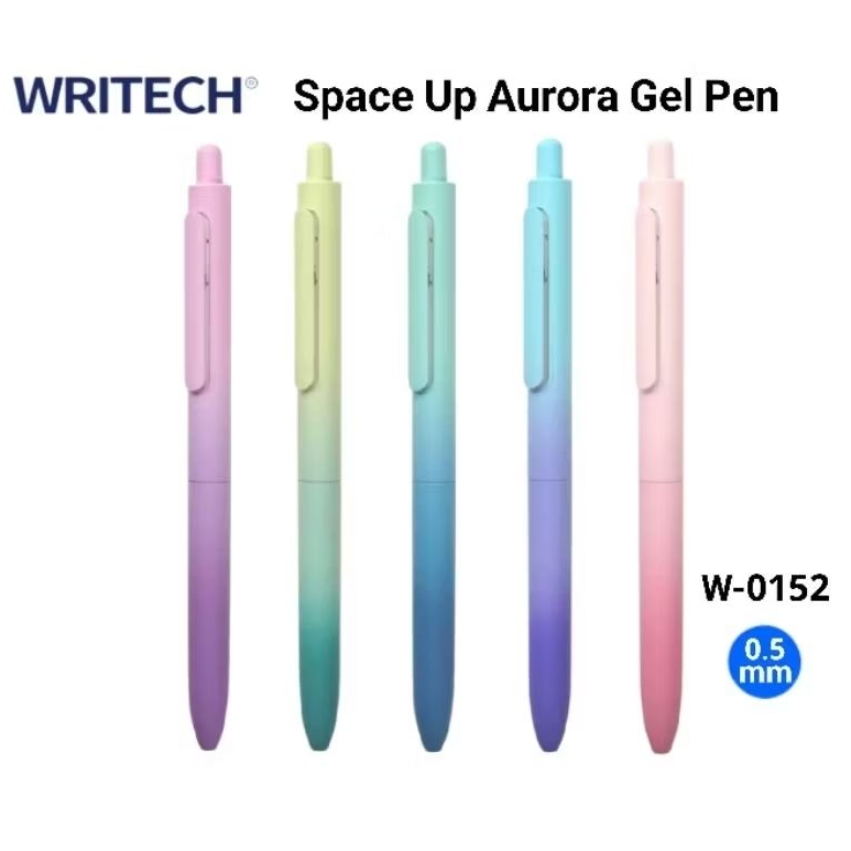 Writech ปากกาเจล Space Up Aurora #W-0152 ขนาด 0.5 มม. หมึกน้ำเงิน หมึกแห้งไว (ราคาต่อ 1 ด้าม)