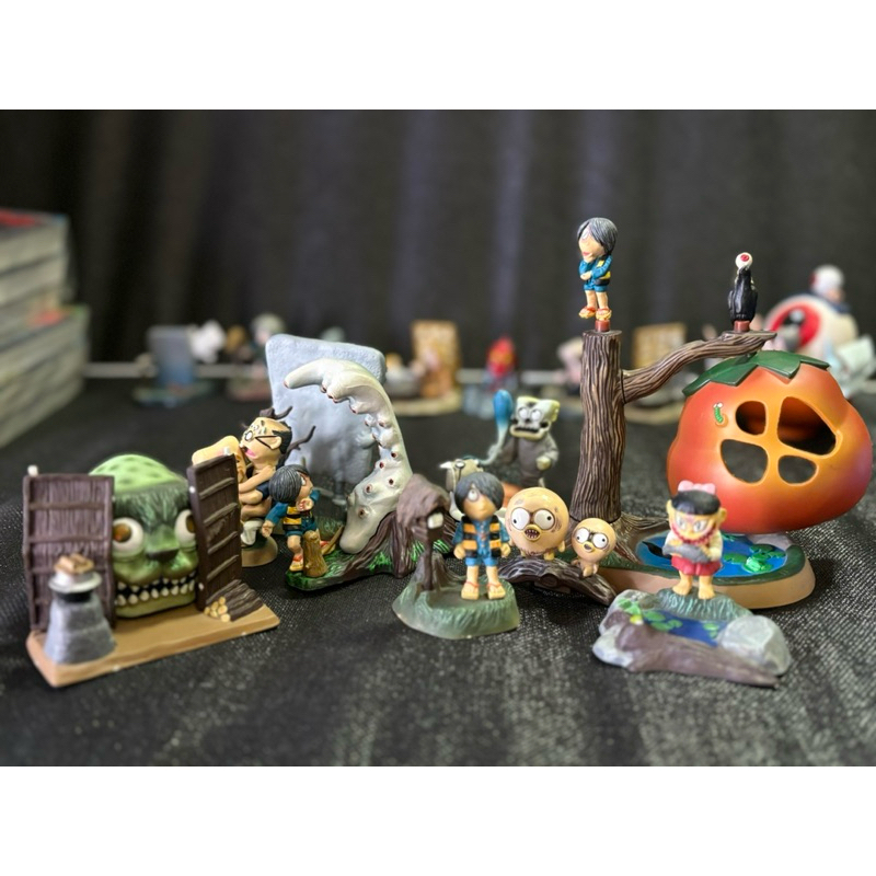 Gegege no Kitaro Diorama Figure Japan Anime Yokei Set Of 9 โมเดลฟิกเกอร์