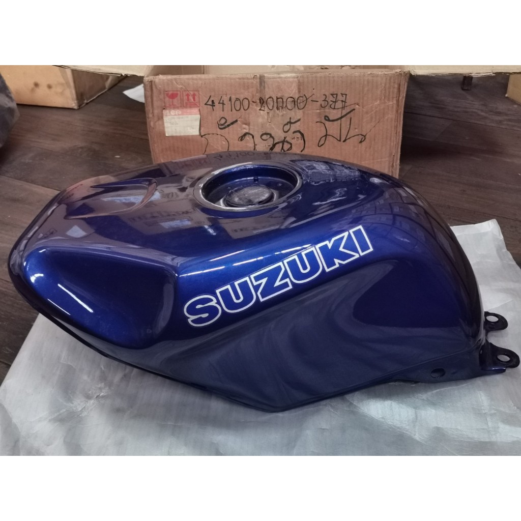 ถังน้ำมัน RGV-S แท้ศูนย์ Suzuki 44100-20D00-377 สีน้ำเงิน RG150ESS ถังน้ำมันเชื้อเพลิง