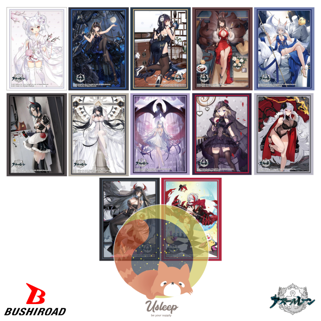 เศษสลีฟ Bushiroad Sleeve HG Azur Lane : Bremerton, New Jersey, Essex, Reno, Independence, Baltimore,