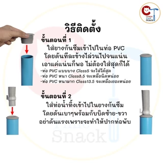 ยางกันซึม สำหรับต่อท่อน้ำทิ้งเครื่องซักผ้า ท่ออ่างล้างจาน ต่อกับท่อ PVC 1 1/4, 1 1/2, 2นิ้ว ผลิตไทย