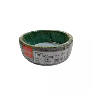 Big Home : สายไฟทองแดง GOAL THW 1x2.5 ตร.มม. 30 เมตร (ม้วน) สำหรับงานเดินสายไฟอาคาร ได้มาตรฐาน