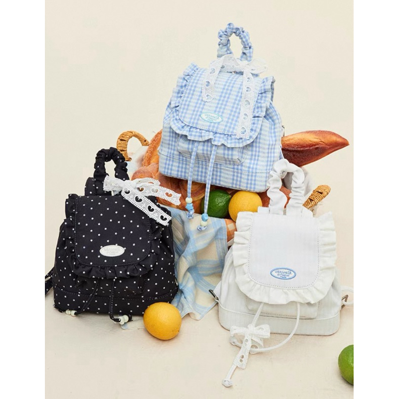 pre-order🛋️Vanwalk backpack กระเป๋าเป้ มีระบาย (ใช้โค้ดลด 15-25%) จากช็อปแท้💯