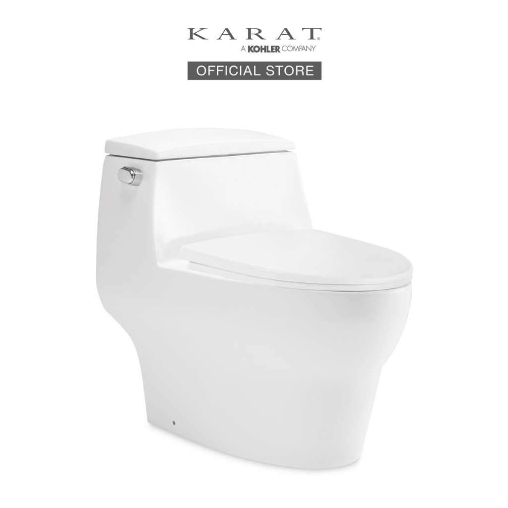 KARAT (จัดส่ง 3-5 วัน) MOONSTONE II One-Piece toilet สุขภัณฑ์ชิ้นเดียว รุ่น มูนสโตน ทู K-72479X-TSL-WK