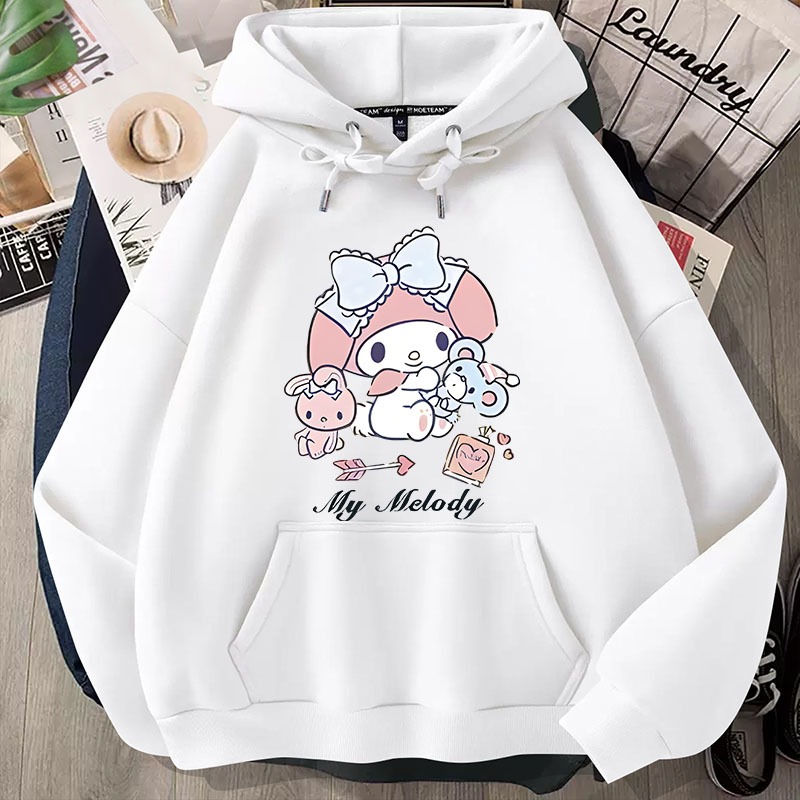 L789 เสื้อฮู้ดแขนยาวลายมายเมโลดี้ มี7สีหลายไซส์เลือกได้(S-3XL)