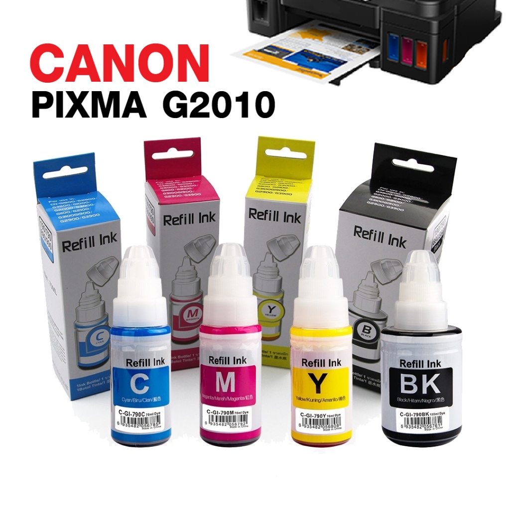 หมึก canon g2010 g3010 หมึกเติม canon pixma 790 สี ดำ หมึกดำ INK cannon printer