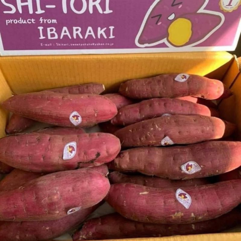 มันญี่ปุ่นแท้ SHI-TORI ไซร์ L เนื้อเหลือง หวาน 1 กล่องน้ำหนัก  5 กิโลกรัม