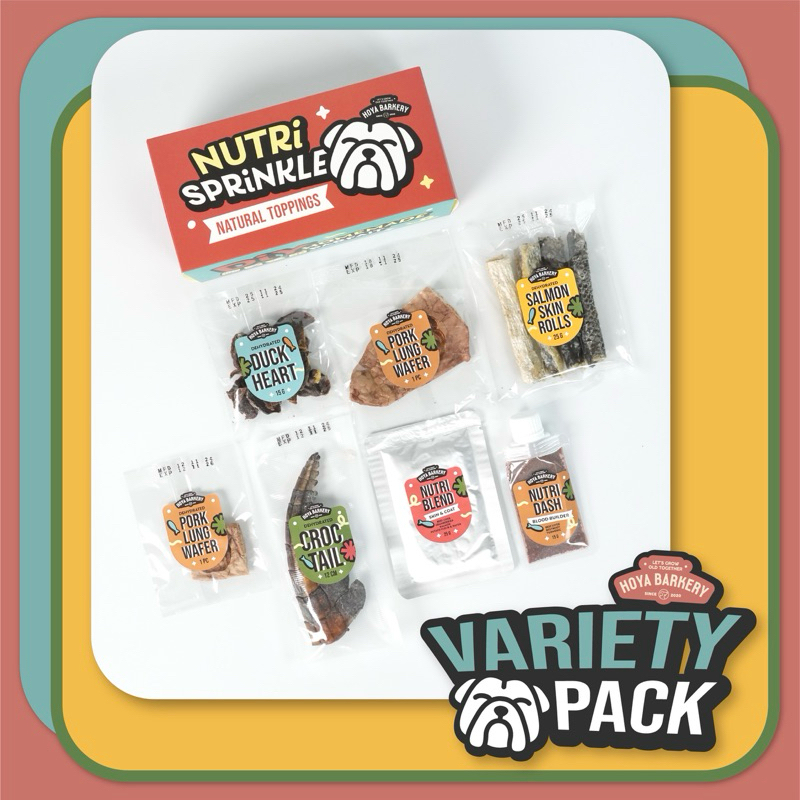 แพ็ครวมความอร่อย Variety Pack Hoya Barkery Dog Treats ขนมน้องหมาจากธรรมชาติ 100%