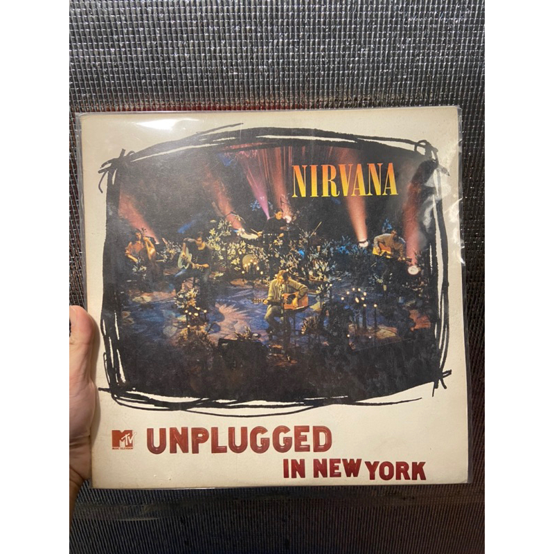 แผ่นเสียงNirvana unplugged in New York ของเเท้ตรงปี1994