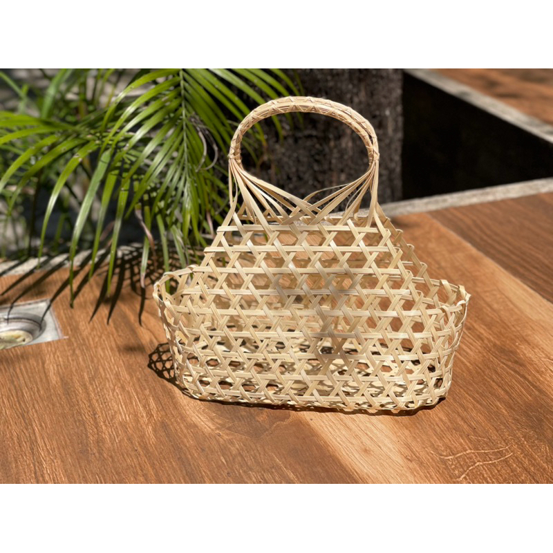 ตะกร้าสาน ขนาด10*4 นิ้ว