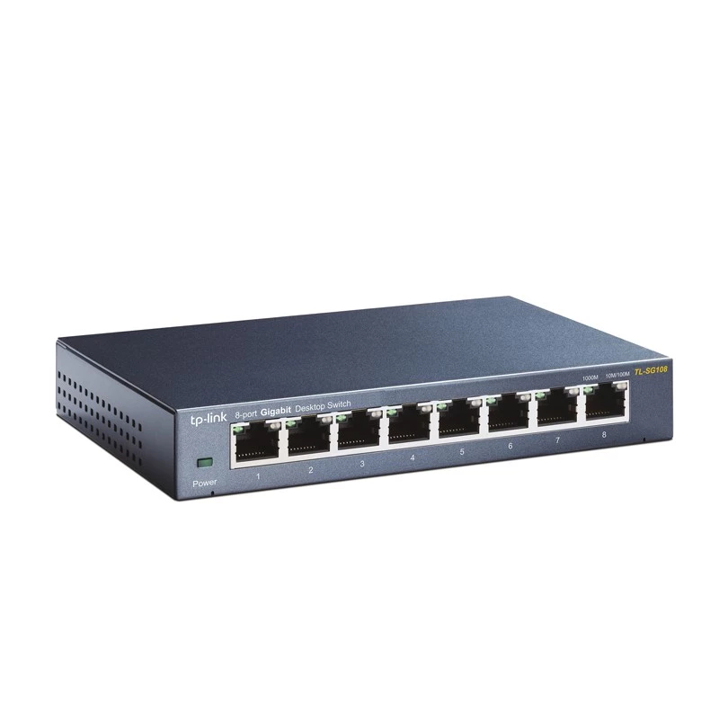TL-SG108 Model : TL-SG108 Vendor Code : TL-SG108 8-PORT DESKTOP GIGABIT SWITCH, 8 10/100/1000M RJ45 PORTS, STEEL CASE