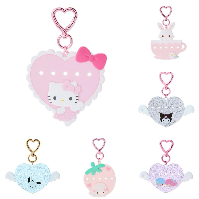 พวงกุญแจใส่ตัวอักษรได้ พวงป้ายชื่อ Name tag Sanrio ของแท้💖