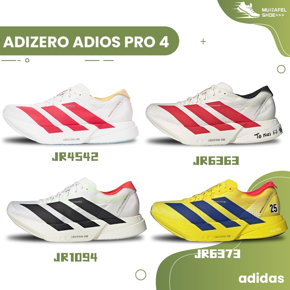 ⭐สะดวกสบาย⭐ adidas Adizero Adios Pro 4  รองเท้าวิ่ง JR4542/JR6363/JR1094 รองเท้าสำหรับชายหญิง