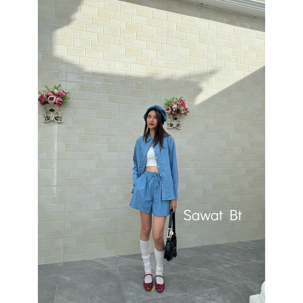 sawat bt ”jean set" สินค้าใหม่พร้อมส่ง สาวๆที่ชื่นชอบผ้ายีนต้องจัดด่วน