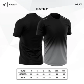 VR03 เสื้อกีฬา เสื้อยืดคอกลม เสื้อฟิตเนส เสื้่อออกกำลังกาย สไตล์สปอร์ต