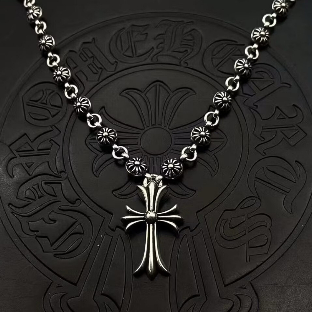 Chrome Hearts Necklace Titanium 100% สร้อยคอโครมฮาร์ท พรีเมียม GD พร้อมส่งในไทย