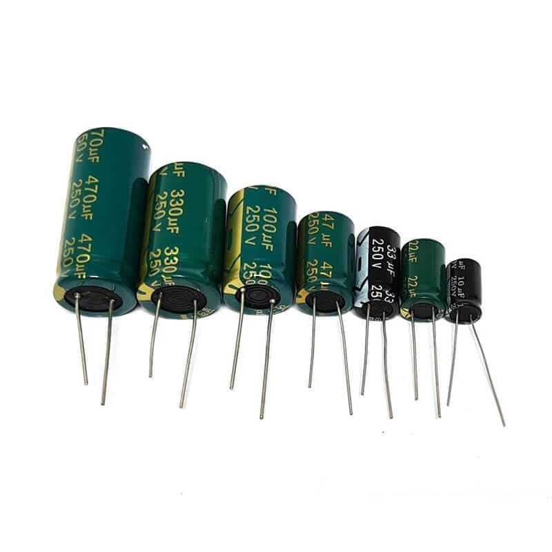 คาปาซิเตอร์ ข 250v 22uF 33uF 47uF 68uF  100uF 150uF 220uF 330uF 470uF Capacitor