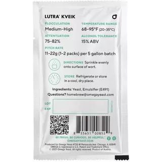 071DRY Lutra Kveik Ale Yeast - Omega Yeast Labs