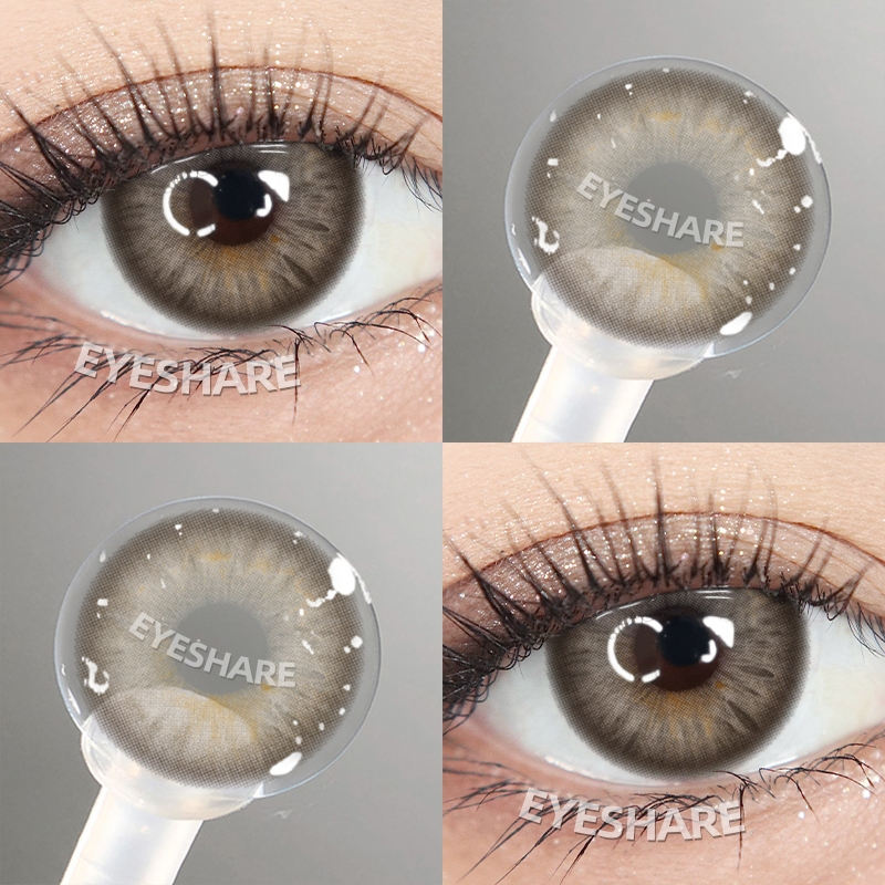 {COD}-คอนแทคเลนส์ Eyeshare Hellenic Brown คอนแทคเลนส์แฟชั่นสีตาขนาดใหญ่ 14.5 มม. ใช้ได้ 1 ปี จัดส่งฟรี
