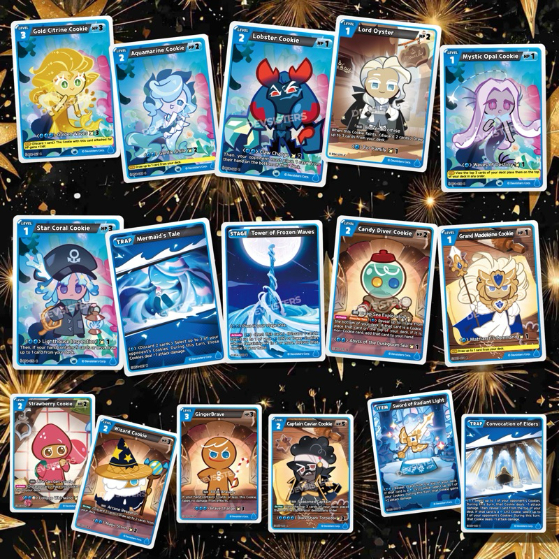 CookieRun ชุด Bs3-Bs4 ระดับ C,U สีฟ้า ( Eng Ver. )