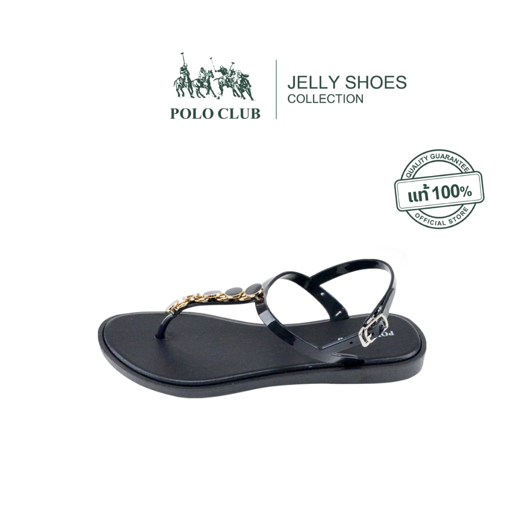 POLO CLUB รองเท้า รุ่น JL-4004 สีดำ| รองเท้าแตะผู้หญิง