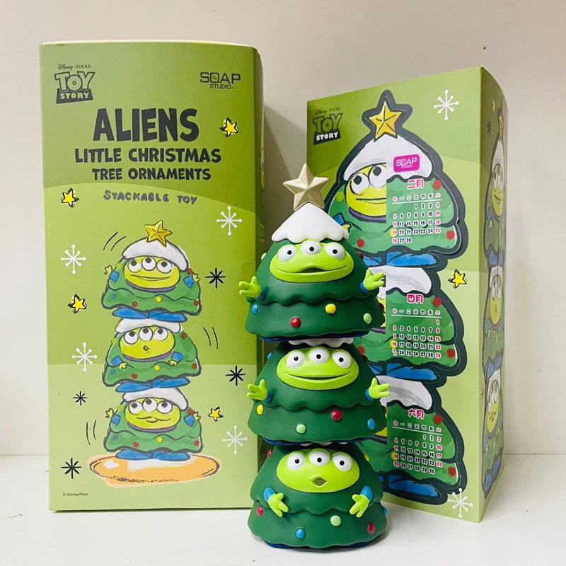 พร้อมส่ง 🎄 พรี โมเดล ฟิกเกอร์ Green Man  Toy Story Disney 🚀รุ่น 3ตัวต่อกันเป็นต้นคริสต์มาส  ทอยสตอรี่ ดิสนีย์ กรีนแมน