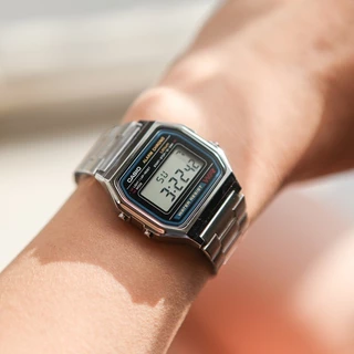 Casio นาฬิกาข้อมือ Unisex รุ่น A158WA-1DF Watch Quartz ( ระบบถ่าน )