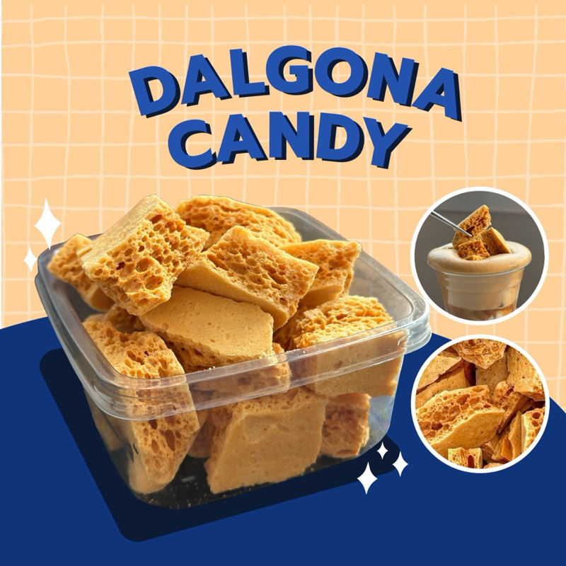 Dalgona Candy น้ำตาลดัลโกน่า Topping เมนูเครื่องดื่ม