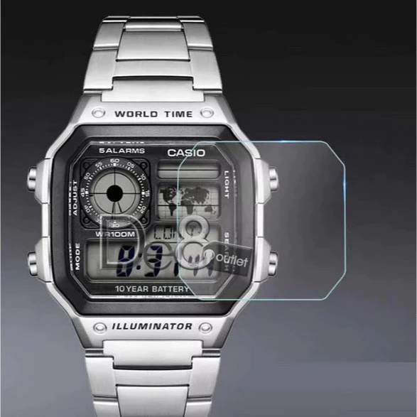 ฟิล์มกันรอยหน้าจอสำหรับ Casio AE1200 AE-1200WH – ป้องกันรอยขีดข่วนและลดแสงสะท้อน
