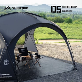 ShineTrip Dome Tarp รุ่น a470 ผ้า Oxford 150D UPF50+ เต็นท์ทรงโดม ทาร์ปกันแดด พร้อมอุปกรณ์เสริม