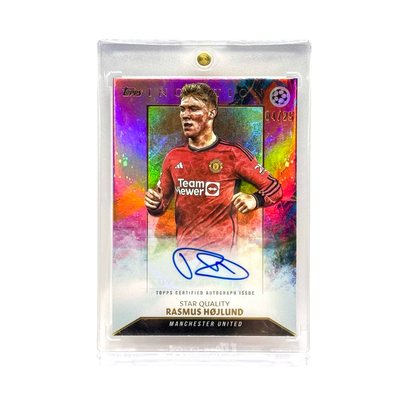 Topps Inception RASMUS HOJLUND MANCHESTER UNITED Autograph /25