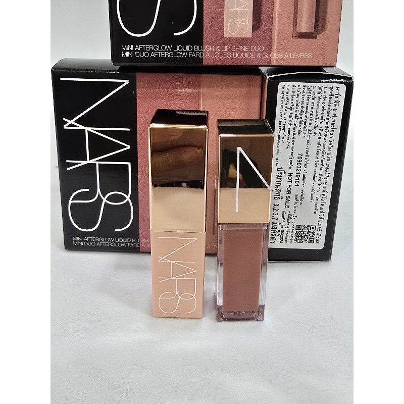 ราคาส่ง เซ็ต Nars Mini Afterglow Liquid Blush & Lip Shine Duo Set สลากไทย