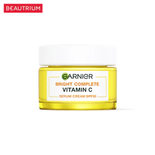 GARNIER Skin Naturals Bright Complete Vitamin C Serum Cream SPF30 PA+++ เซรั่มบำรุงผิวหน้า 50ml