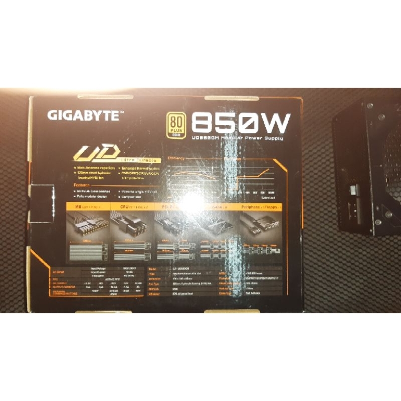 GIGABYTE UD850GM 850W 80 PLUS Gold มือสอง สภาพ 99%