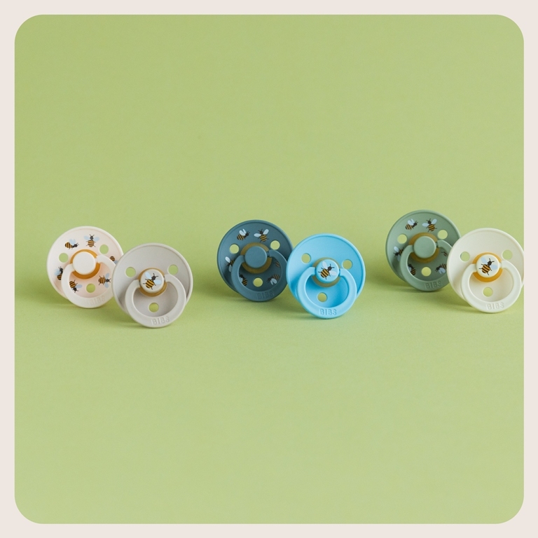 จุกหลอกทรงกลม Bibs Studio Collection Urban Garden Size 2 จุกหลอกยางธรรมชาติ 100% สำหรับเด็ก 6 เดือนขึ้นไป 1 แพ็ค 2 ชิิ้น - รูปที่ 3