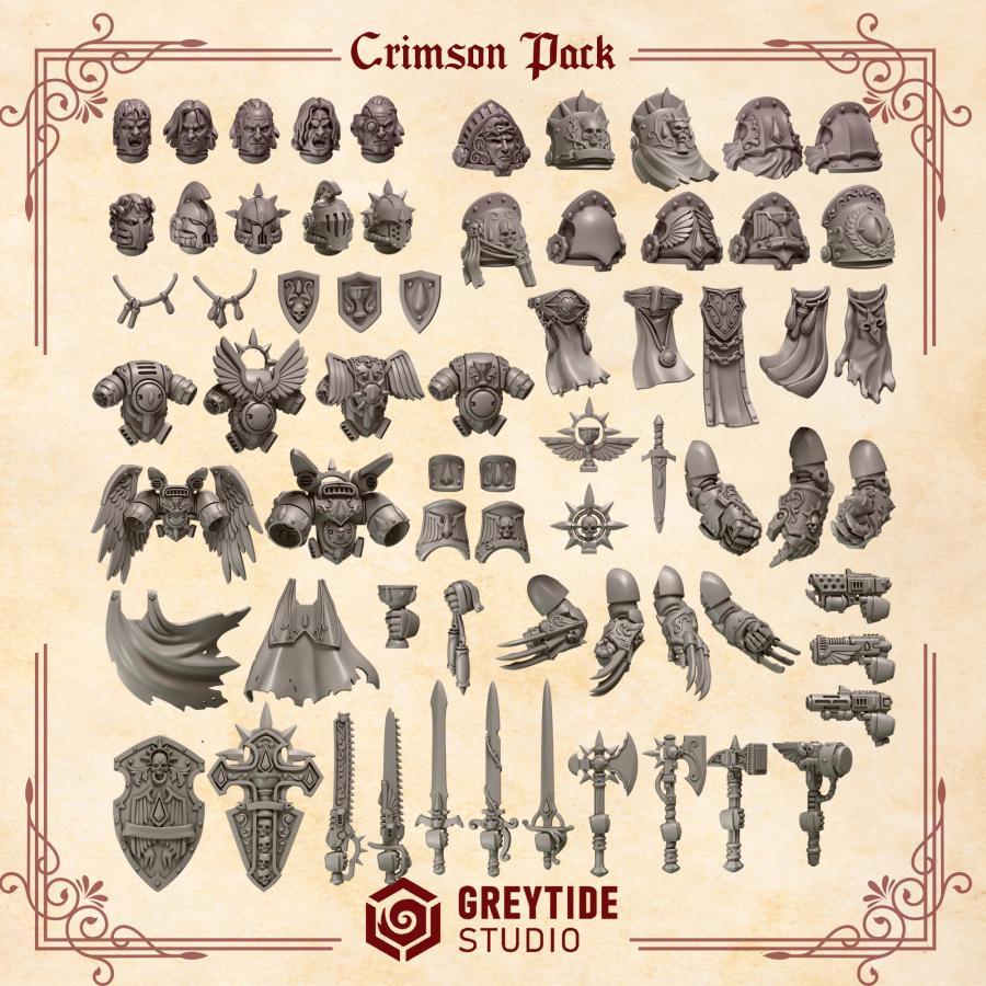 Crimson Lords miniatures parts Crimson Pack