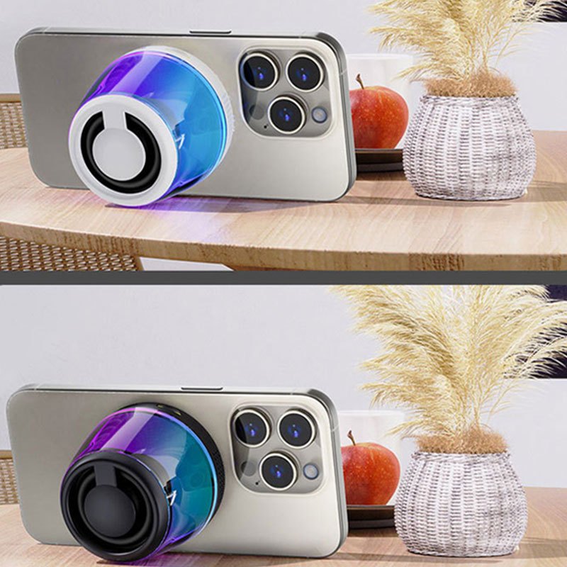 ลำโพงบลูทูธไร้สาย แม่เหล็ก Bluetooth Speaker 360°พกพาง่าย ด้วยขนาดเล็ก กะทัดรัด เสียงดัง เบสแน่น