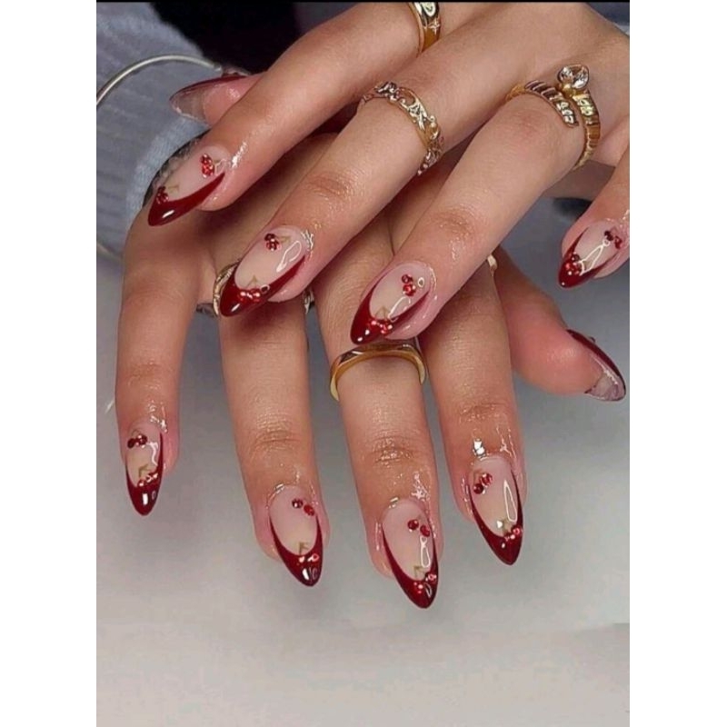 พร้อมส่ง💯 เล็บปลอมสำเร็จรูป เล็บปลอม 24ชิ้น💥