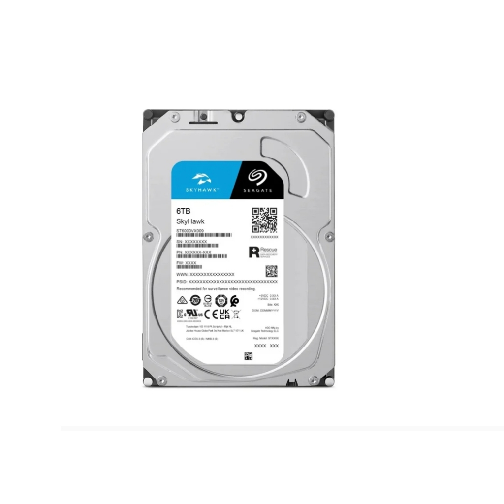 6 TB HDD CCTV SEAGATE SKYHAWK (5400RPM, 256MB, SATA-3, ST6000VX009)