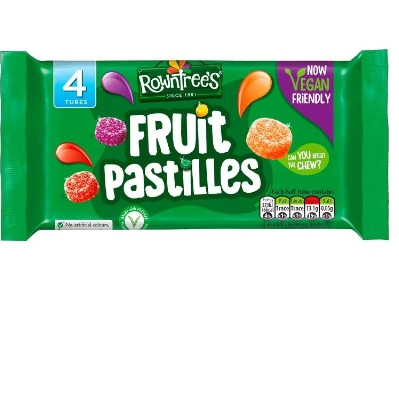 Rowntrees Fruit Pastilles Sweets Multipack 4 Pack 164g
