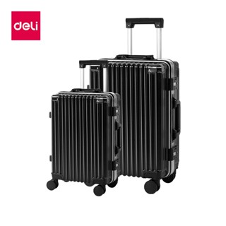 Deli กระเป๋าเดินทางล้อลาก ระบบล็อคมาตราฐาน  โครงอะลูมิเนียม …