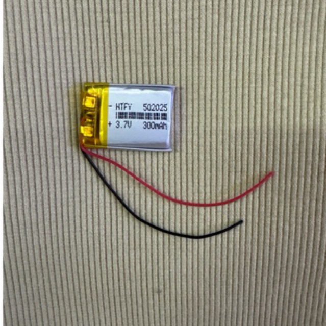 แบตเตอรี่3.7V 300mah (502025)