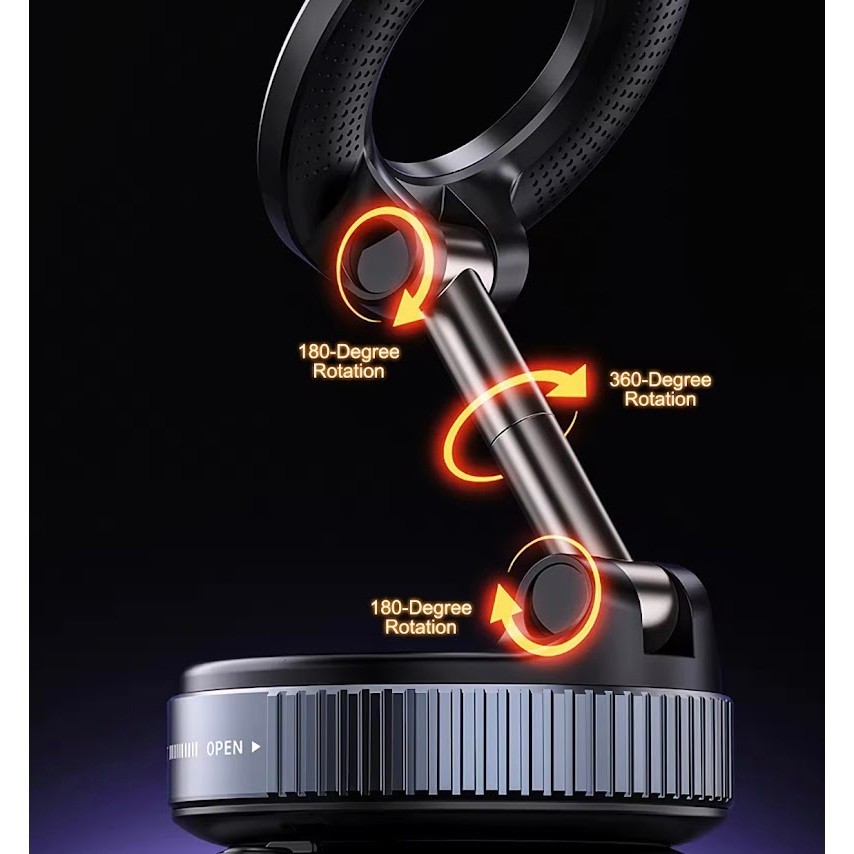 ที่วางโทรศัพท์แบบแม่เหล็กพับได้ดีไซน์ใหม่ล่าสุดสำหรับรถ ที่วางโทรศัพท์มือถือแบบดูดติดกระจกหน้ารถ แผงหน้าปัด h67 K007 - รูปที่ 5