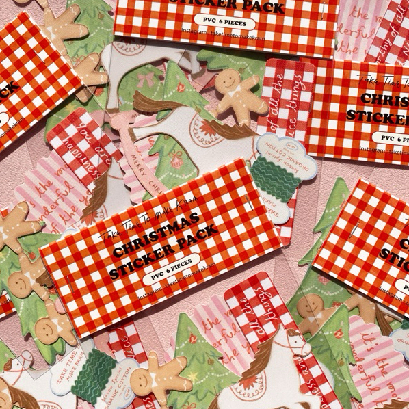 [Take Time To Make Kraam] Stickers / Cards set Christmas collection