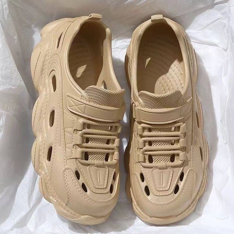 รองเท้าแตะหุ้มข้อ วัสดุยางEVA ใส่สบาย เบานุ่มนิ่มรองเท้าสูง 4.0cm มีช่องลมระบายอากาศใช้งานประจำวันได้เลย ราคาถูกมาก