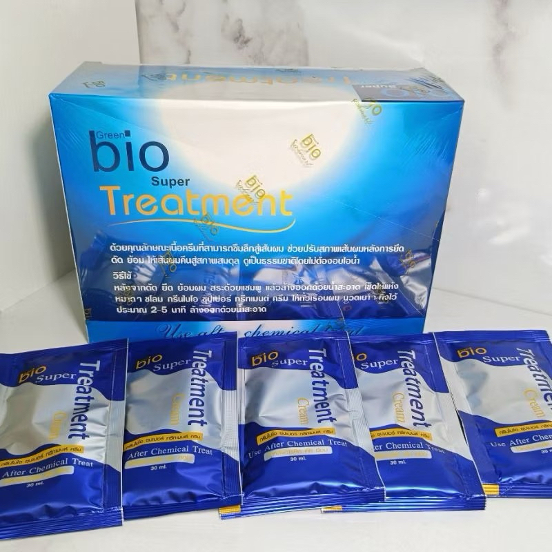 Bio Super Treatment ครีมนวดผมซอง กรีนไบโอซุปเปอร์ทรีทเมนท์1กล่อง24ซอง
