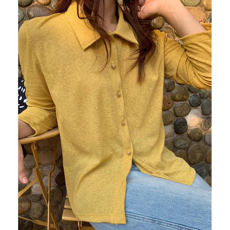 Charlotte irony | Paradise Shirt มาใหม่ กระดุมหัวใจ🩷