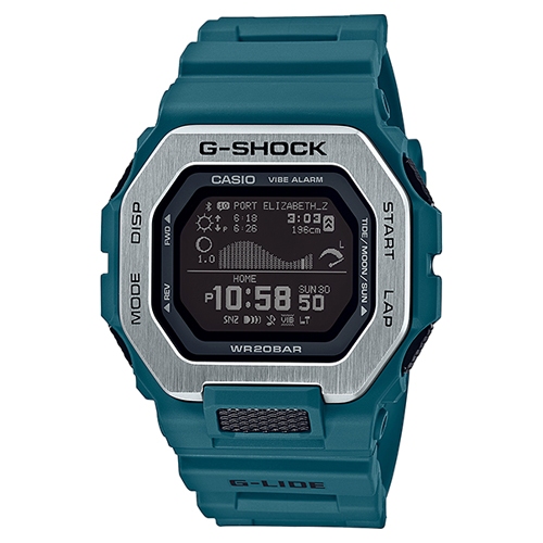 G-Shock นาฬิกาข้อมือผู้ชาย สายเรซิ่น สีเขียว รุ่น GBX-100,GBX-100-2D,GBX-100-2DR