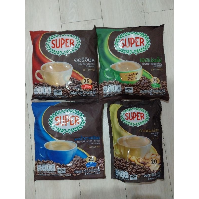🐷ส่ง​ด่วน​ออก​ทุกวัน​ กาเเฟ​super 3in1 ออริจินัล, เอสเปรซโซ่ 17 กรัม 25 ซอง