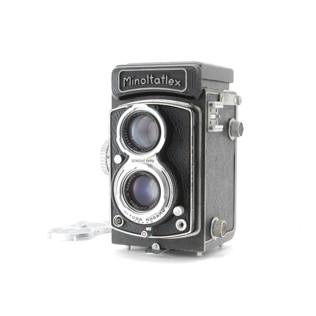 กล้องฟิล์ม TLR รุ่น EXC+5 Chiyoko Minolta Minoltaflex Type III พร้อมฝาปิดเลนส์จากญี่ปุ่น EXC+5 Chiyo